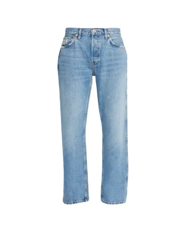 RE/DONE High-Rise Loose Rigid Straight-Leg Jeans