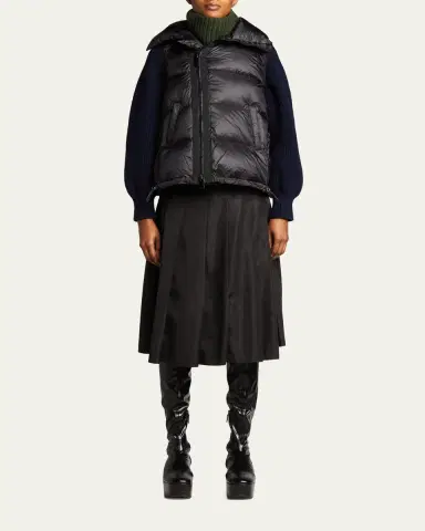 SACAI Asymmetric Zipper Puffer Vest | Thumbnail 2
