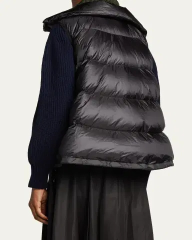 SACAI Asymmetric Zipper Puffer Vest | Thumbnail 3