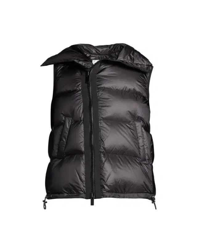 Asymmetric Zipper Puffer Vest