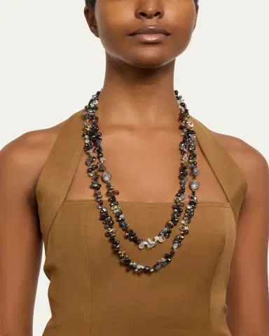 Meredith Frederick Dominique Onyx Mixed-Stone Necklace | Thumbnail 2