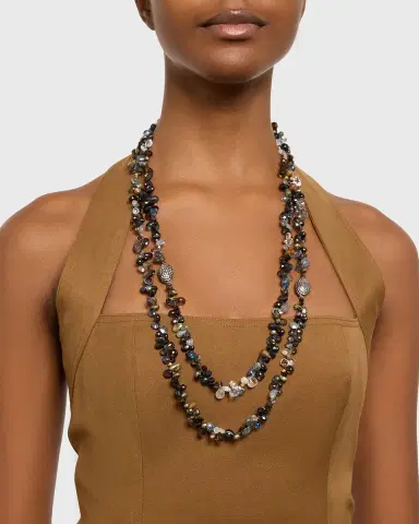 Meredith Frederick Dominique Onyx Mixed-Stone Necklace | Thumbnail 5