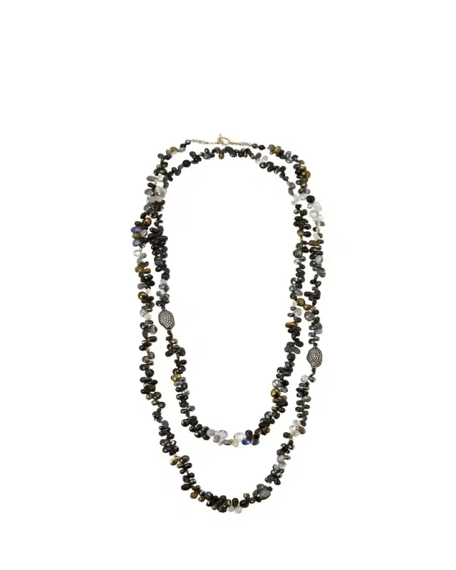 Meredith Frederick Dominique Onyx Mixed-Stone Necklace