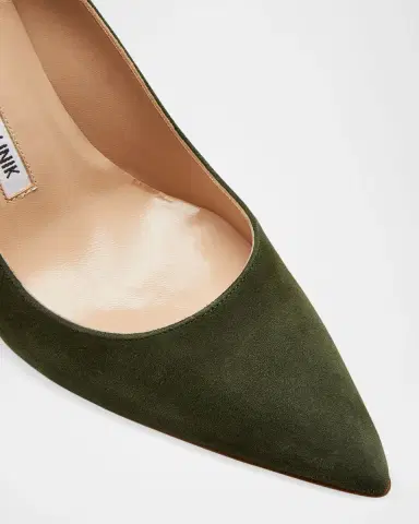 Manolo Blahnik BB 90mm Suede Stiletto Pumps | Thumbnail 2