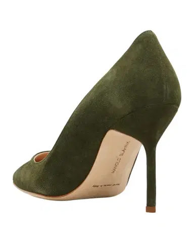 Manolo Blahnik BB 90mm Suede Stiletto Pumps | Thumbnail 1