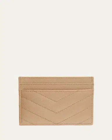 Saint Laurent Cassandre YSL Monogram Card Case in Grained Leather | Thumbnail 4 Saint Laurent Cassandre YSL Monogram Card Case in Grained Leather | Thumbnail 4