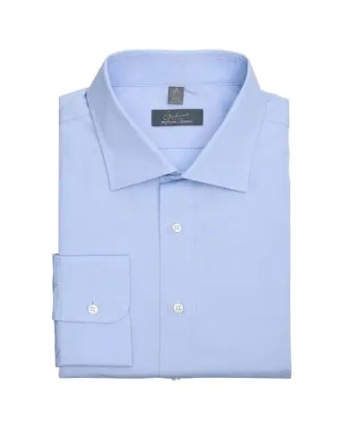 Bergdorf Goodman Men's Solid Poplin Dress Shirt | Thumbnail 1 Bergdorf Goodman Men's Solid Poplin Dress Shirt | Thumbnail 1