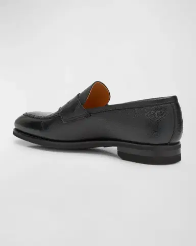Bontoni Men's Principe Grain Loafer Pebble Rubber Sole | Thumbnail 8 Bontoni Men's Principe Grain Loafer Pebble Rubber Sole | Thumbnail 8