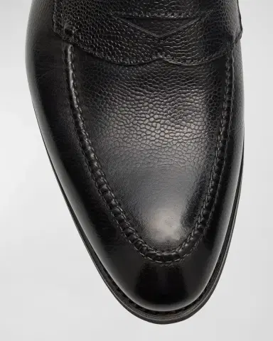 Bontoni Men's Principe Grain Loafer Pebble Rubber Sole | Thumbnail 10 Bontoni Men's Principe Grain Loafer Pebble Rubber Sole | Thumbnail 10