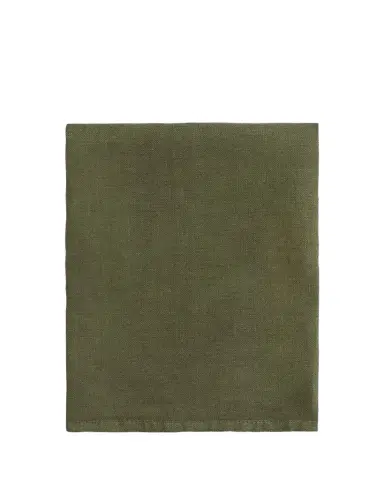 L'Objet Linen Sateen Napkin S4 Green | Thumbnail 1