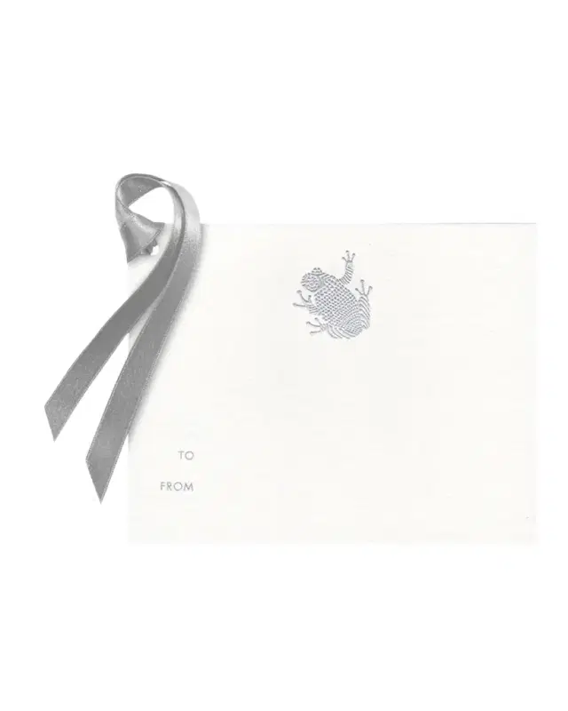 Bell 'INVITO Silver Frog Gift Tags - Set Of 8