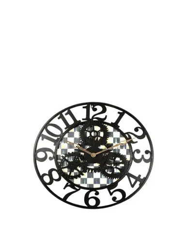 MacKenzie-Childs Courtly Check Small Farmhouse Wall Clock | Thumbnail 1