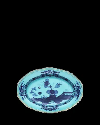 Ginori 1735 Oriente Italiano Oval Platter, Iris | Thumbnail 2