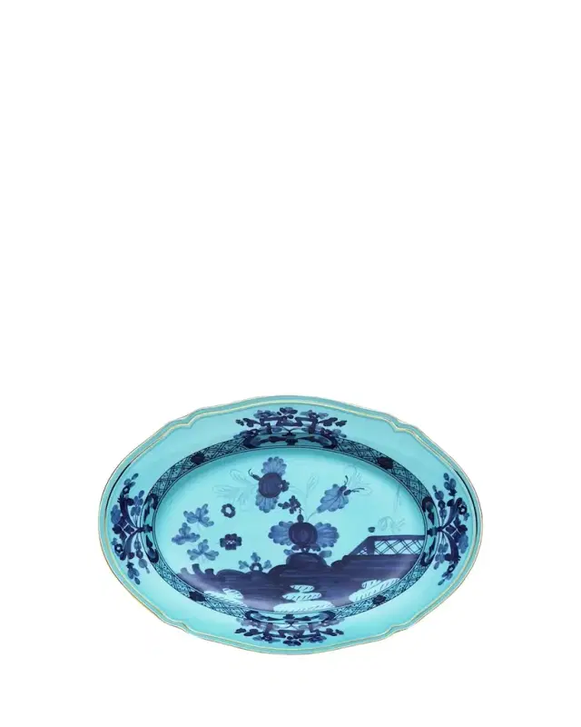 Ginori 1735 Oriente Italiano Oval Platter, Iris