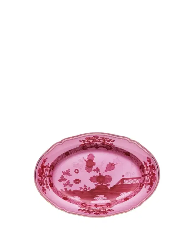 GINORI 1735 Oriente Italiano Oval Platter, Porpora