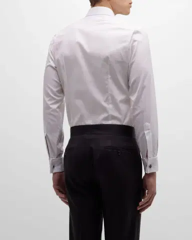 Charvet Men's Slim Fit Covered Placket Dress Shirt | Thumbnail 2