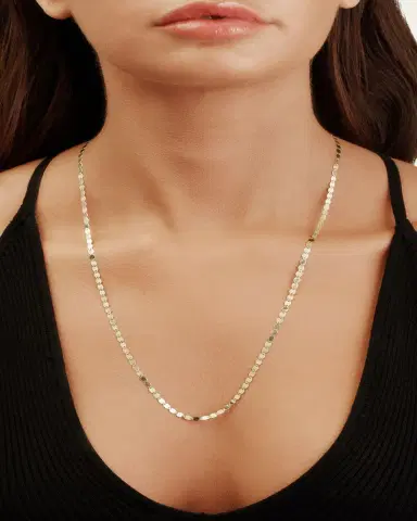 Lana 14K Gold Bond Nude Chain Necklace, 24" | Thumbnail 2