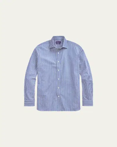 Ralph Lauren Purple Label Men's Bengal-Stripe Shirt | Thumbnail 4 Ralph Lauren Purple Label Men's Bengal-Stripe Shirt | Thumbnail 4