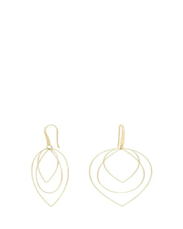 Three Tiered Drop Earrings