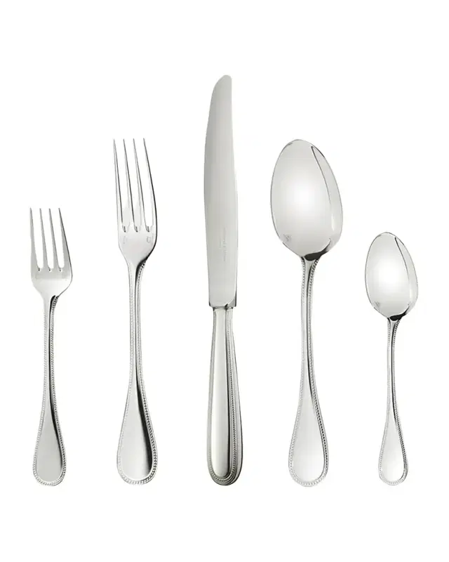 Christofle Perles Silver-Plated 5-Piece Place Setting