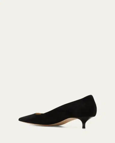Jimmy Choo Amelia Suede Kitten-Heel Pumps | Thumbnail 2