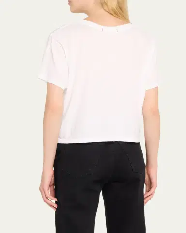 AMO Denim Babe Cropped Crewneck Tee | Thumbnail 3