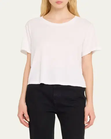 AMO Denim Babe Cropped Crewneck Tee | Thumbnail 4