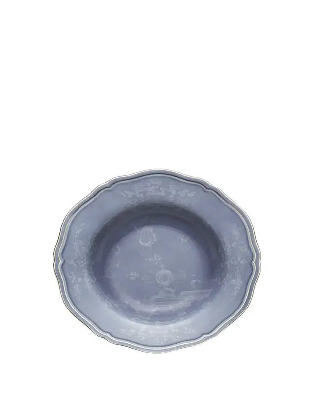 Oriente Italiano Rim Soup Plate, Pervinca