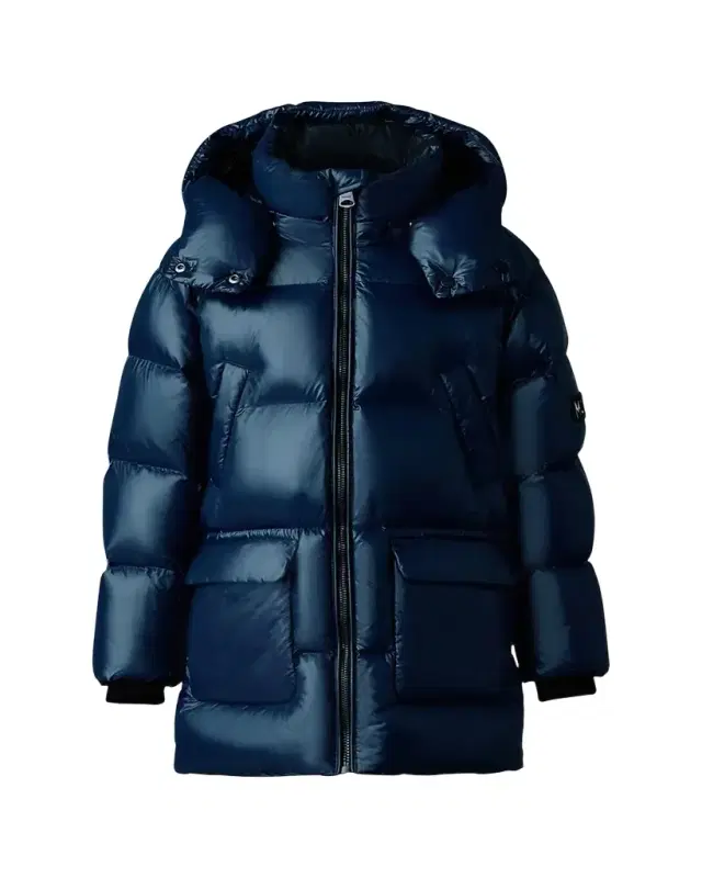 Kid's Kennie Puffer Hooded Parker, Size 2-6
