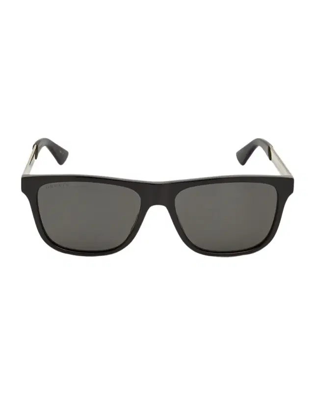 Gucci Men 's Square Acetate Logo Sunglasses