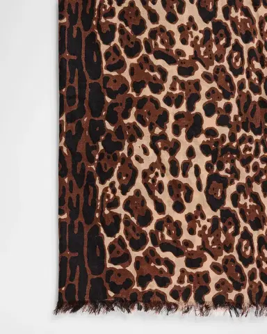 Sofia Cashmere Lightweight Cashmere Leopard-Print Scarf | Thumbnail 16