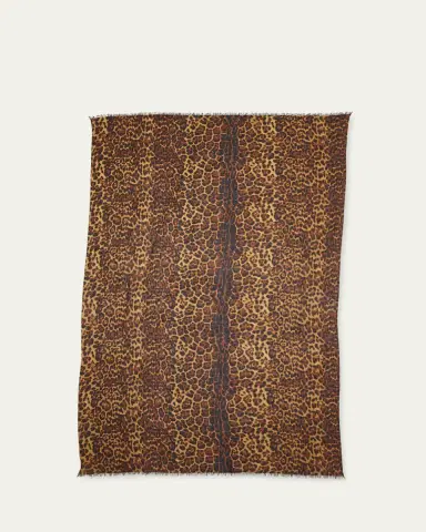 Sofia Cashmere Lightweight Cashmere Leopard-Print Scarf | Thumbnail 3