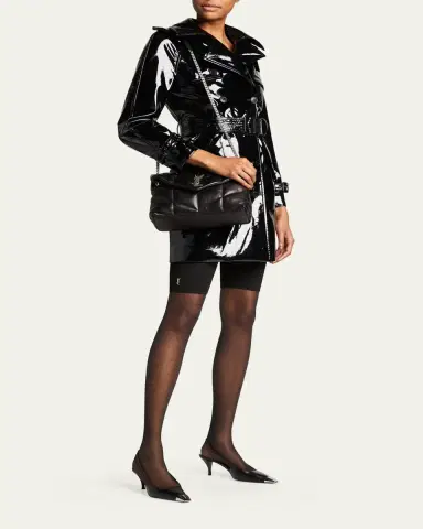 Saint Laurent Lou Puffer Small YSL Shoulder Bag in Quilted Leather | Thumbnail 11
