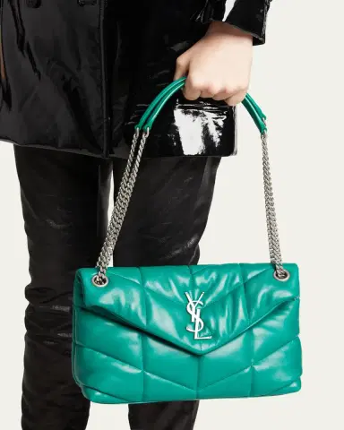 Saint Laurent Lou Puffer Small YSL Shoulder Bag in Quilted Leather | Thumbnail 12