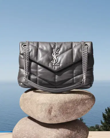 Saint Laurent Lou Puffer Small YSL Shoulder Bag in Quilted Leather | Thumbnail 4