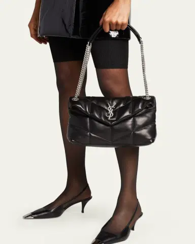 Saint Laurent Lou Puffer Small YSL Shoulder Bag in Quilted Leather | Thumbnail 8