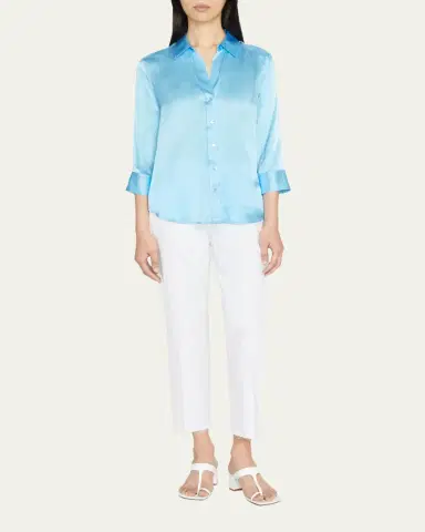 L'Agence Sada Slim Straight-Leg Cropped Jeans | Thumbnail 2