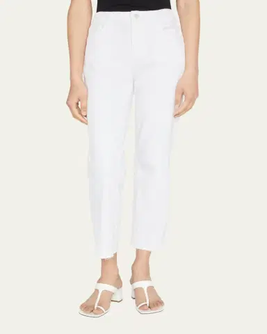 L'Agence Sada Slim Straight-Leg Cropped Jeans | Thumbnail 4