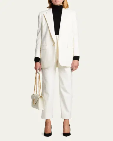 Saint Laurent Envelope Triquilt Medium YSL Shoulder Bag in Grained Leather | Thumbnail 5 Saint Laurent Envelope Triquilt Medium YSL Shoulder Bag in Grained Leather | Thumbnail 5