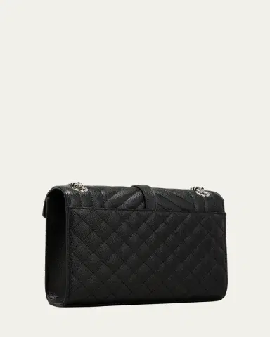 Saint Laurent Envelope Triquilt Medium YSL Shoulder Bag in Grained Leather | Thumbnail 3 Saint Laurent Envelope Triquilt Medium YSL Shoulder Bag in Grained Leather | Thumbnail 3