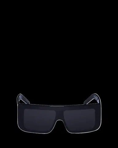 Rick Owens Men's Thick Flat-Top Square Sunglasses | Thumbnail 2