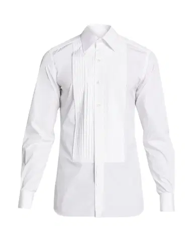 Tom Ford Men's Plisse Plastron Tuxedo Shirt | Thumbnail 1 Tom Ford Men's Plisse Plastron Tuxedo Shirt | Thumbnail 1