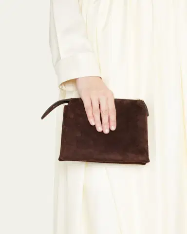The Row Nu Twin Mini Crossbody in Suede | Thumbnail 2