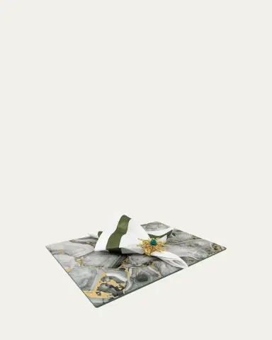 Nomi K Grey Stone Lacquer Rectangle Placemat | Thumbnail 2