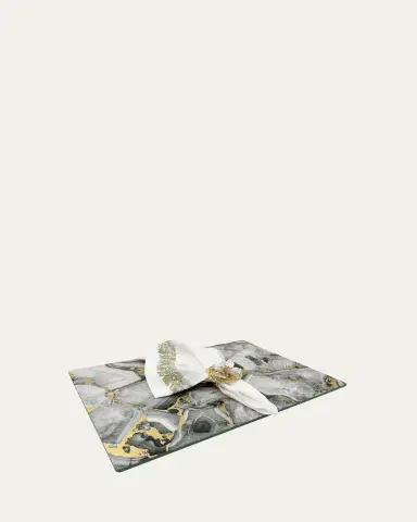 Nomi K Grey Stone Lacquer Rectangle Placemat | Thumbnail 4