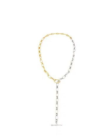 ben-amun Long Two-Tone Textured Necklace | Thumbnail 1 ben-amun Long Two-Tone Textured Necklace | Thumbnail 1