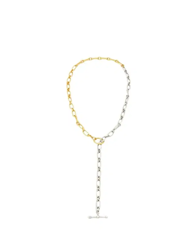 Ben-Amun Long Two-Tone Textured Necklace