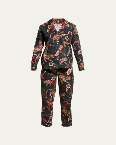 Desmond & Dempsey Soleia Cotton Long Pajama Set | Thumbnail 5