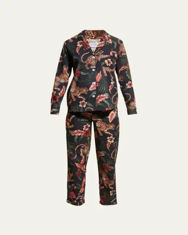 Desmond & Dempsey Soleia Cotton Long Pajama Set | Thumbnail 6
