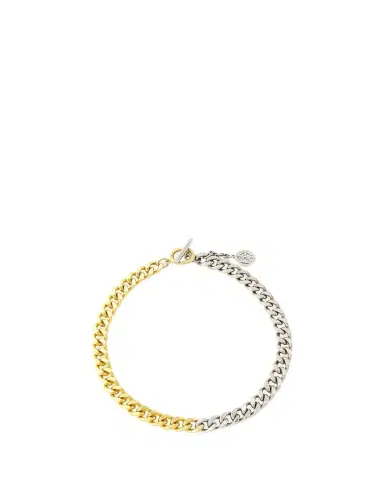 ben-amun 24k Gold Electroplate and Silver Link Necklace | Thumbnail 1